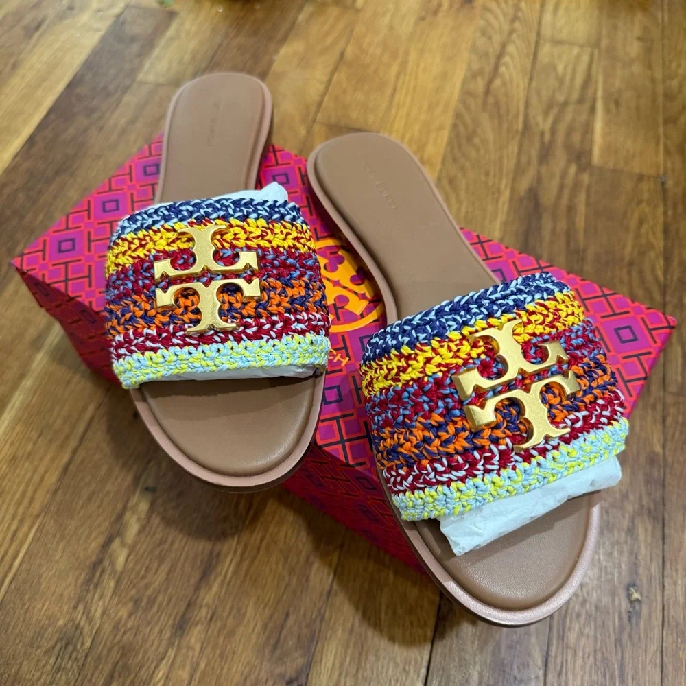 Tory Burch Multicolor Woven Sandals - Picture 2 of 3
